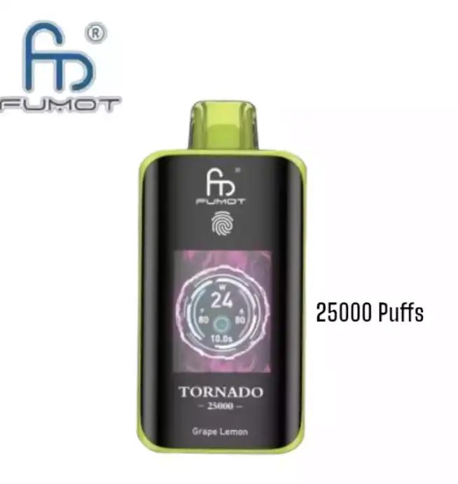Fumot Tornado 25000 Puffs HD-TFT-Display Einweg-Vape