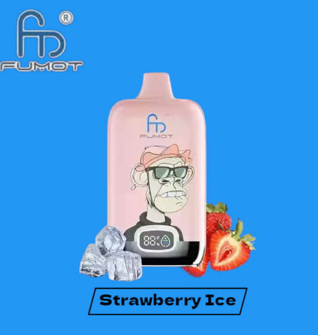 RandM Fumot Digital Box 12000 Puffs – Strawberry Einweg Vape