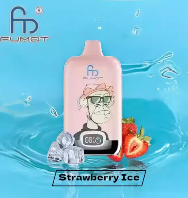 RandM Fumot Digital Box 12000 Puffs – Strawberry Einweg Vape