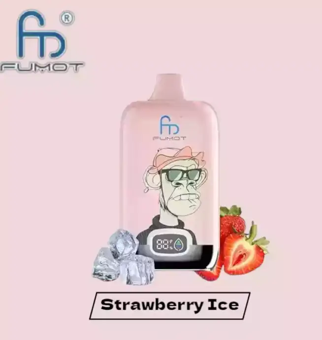 RandM Fumot Digital Box 12000 Puffs – Strawberry Einweg Vape