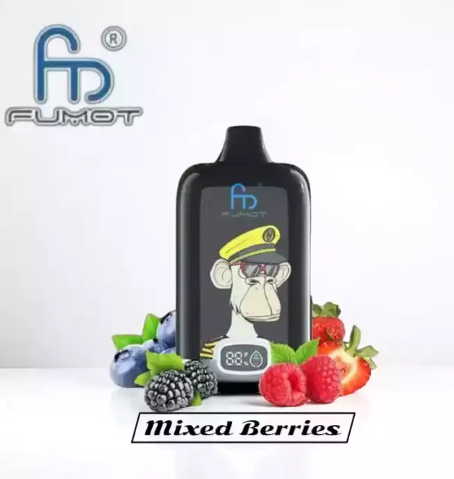 RandM Fumot Digital Box 12000 puffs wegwerpvape met bosbes en framboos