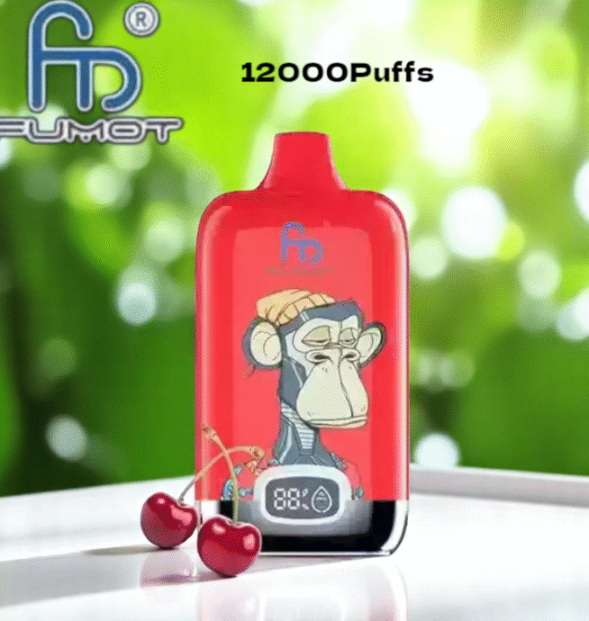 RandM Fumot Digital Box 12000 Züge  Kirschgeschmack Einweg Vape