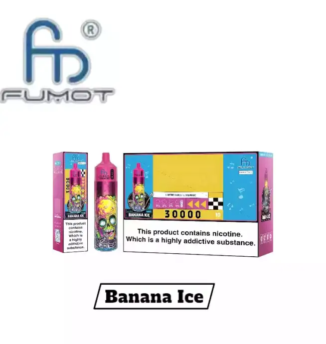 RandM Fumot Tornado 30K Music Puffs Einweg-Vape Bananeneis-Geschmack