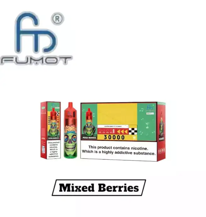 RandM Fumot Tornado 30K Music Puffs Einweg-Vape Mixed Berries Geschmack