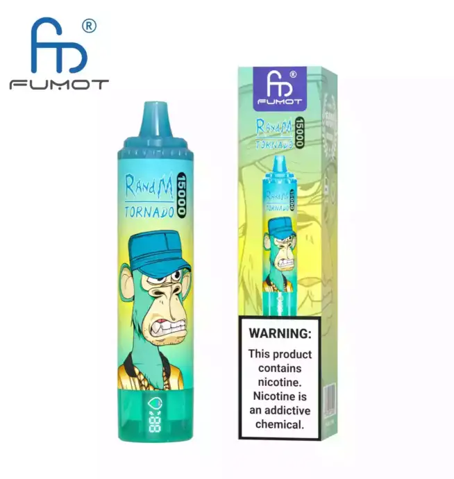 RandM-Tornado-15000-Puffs, wegwerpvape, 25ml vloeistof, gaasbobine, RGB-vape