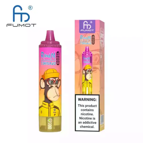 RandM Tornado 15000 Puffs, jetable Vape, Mesh Coil, RGB-Design, 25ml E-liquide
