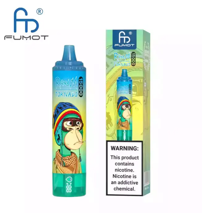 RandM Tornado 15000 Puffs, jetable Vape, Mesh Coil, RGB-Design, 25ml E-liquide