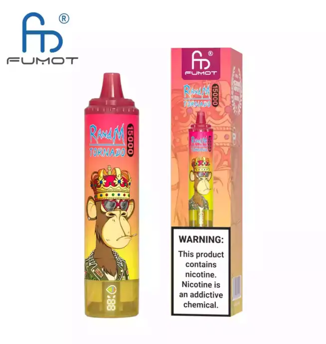 RandM Tornado 15000 Puffs, jetable Vape, Mesh Coil, RGB-Design, 25ml E-liquide