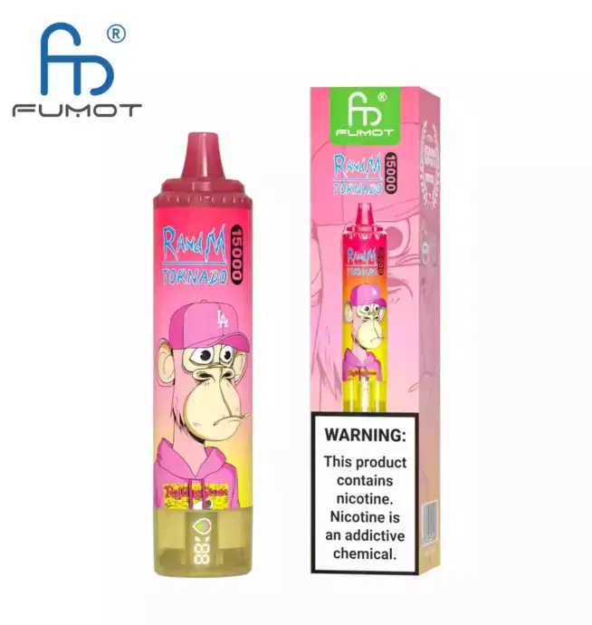 RandM Tornado 15000 Puffs, jetable Vape, Mesh Coil, RGB-Design, 25ml E-liquide