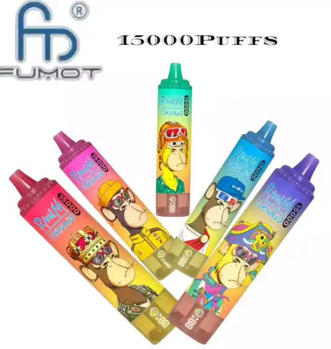 RandM Tornado 15000 bouffées Design RGB, rechargeable Vapo jetable