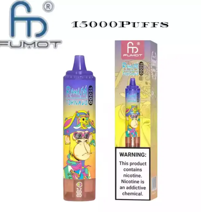 RandM Tornado 15000 bouffées Design RGB, rechargeable Vapo jetable