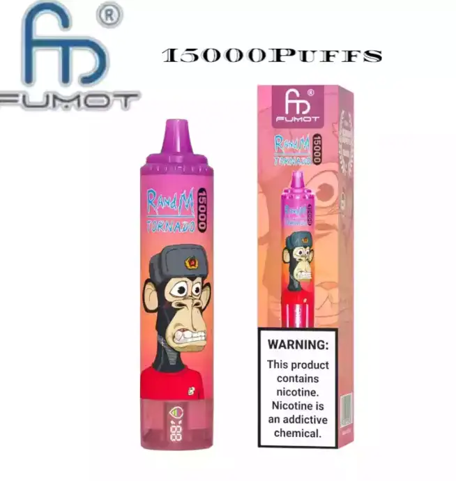 RandM Tornado 15000 bouffées Design RGB, rechargeable Vapo jetable