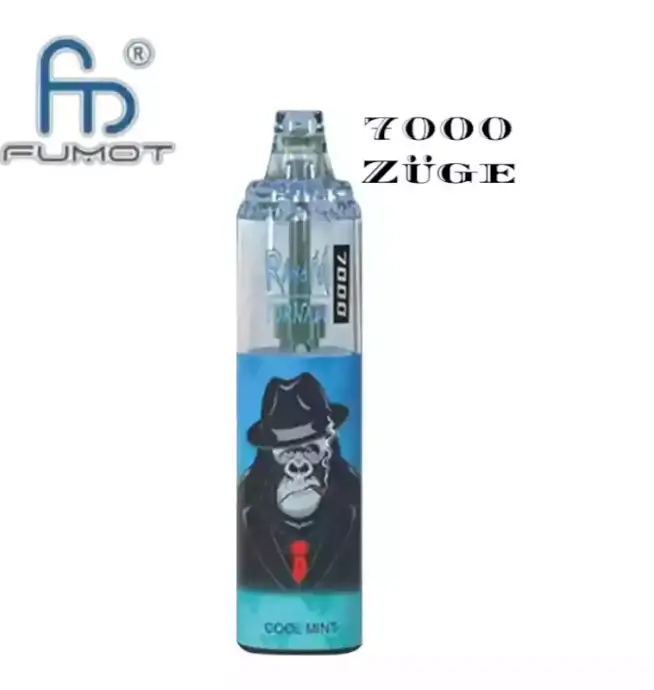 RandM Tornado 7000 Züge RGB-Design, wiederaufladbarer Einweg Vape
