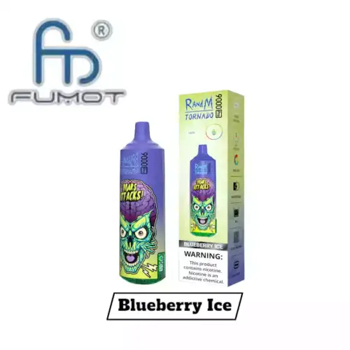 RandM Tornado 9000 Pro Puffs, Einweg Vape, Blueberry Ice Vape
