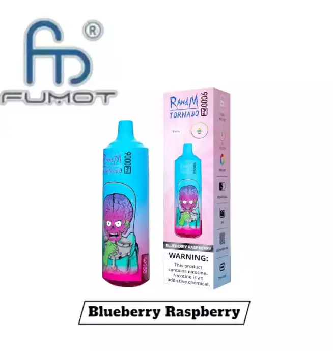 RandM Tornado 9000 Pro Puffs Einweg-Vape Blueberry Raspberry Geschmack