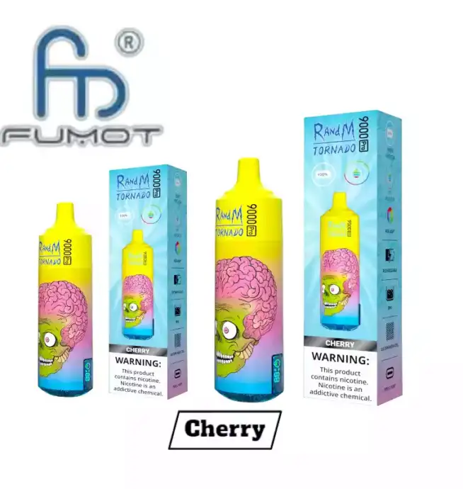 RandM Tornado 9000 Pro Puffs Einweg Vape  Cherry Geschmack