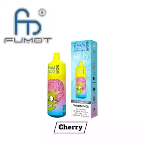 RandM Tornado 9000 Pro Puffs disposable vape cherry flavor