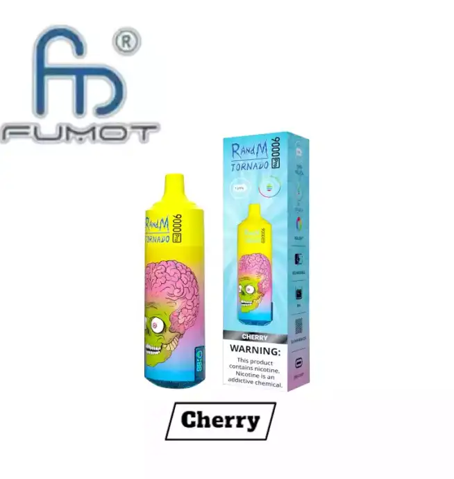 RandM Tornado 9000 Pro Puffs Einweg Vape  Cherry Geschmack