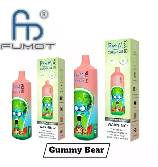 RandM Tornado 9000 Pro Puffs Einweg Vape Gummy Bear Geschmack