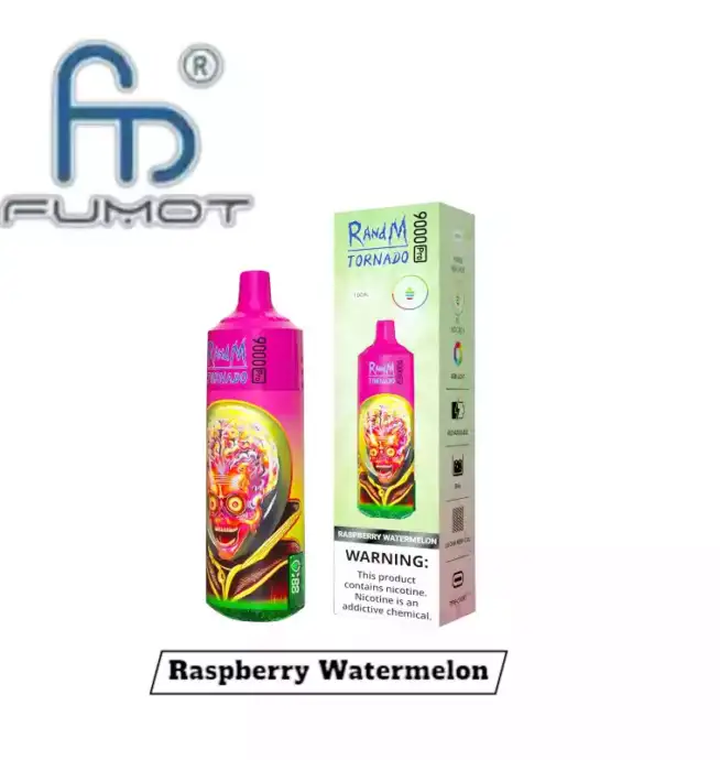 RandM Tornado 9000 Pro Puffs jetable Vape parfum Framboise Pastèque