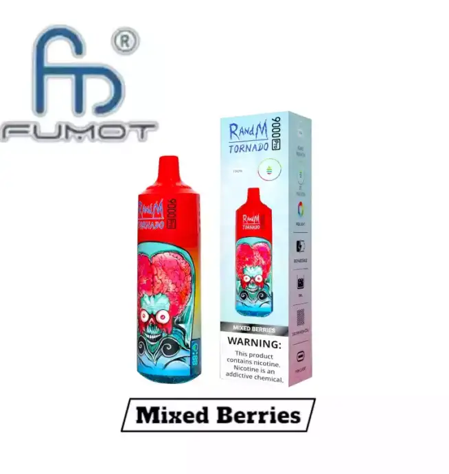 RandM Tornado 9000 Pro Puffs Einweg Vape, Mixed Berries Geschmack