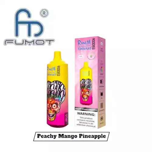 RandM Tornado 9000 Pro Puffs, Einweg Vape, Peachy Mango Pineapple Geschmack
