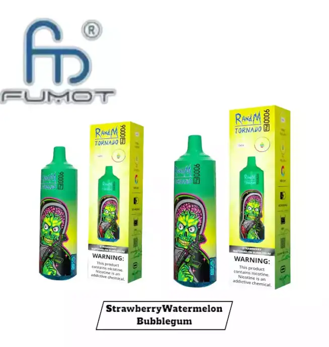 RandM Tornado 9000 Pro Puffs Einweg-Vape Strawberry Watermelon Bubblegum Geschmack