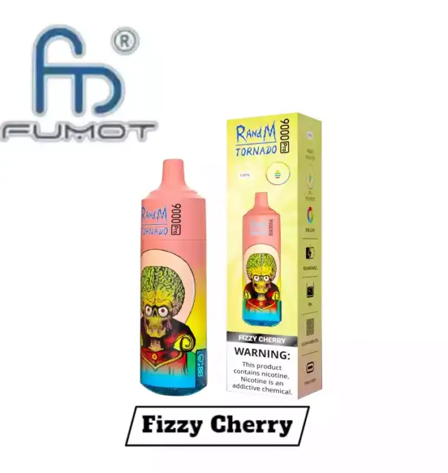 RandM Tornado 9000 Pro Puffs Einweg Vape – Fizzy Cherry Geschmack