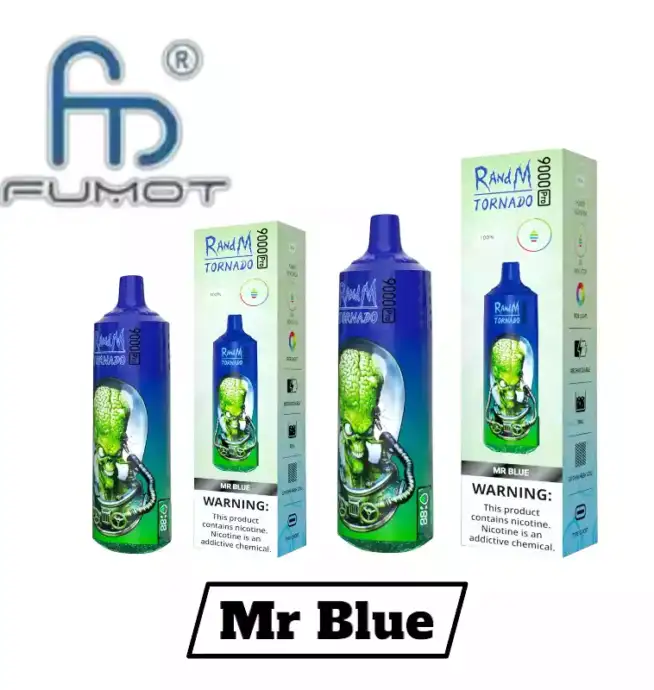 RandM Tornado 9000 Pro Puffs Einweg-Vape – Mr Blue Geschmack
