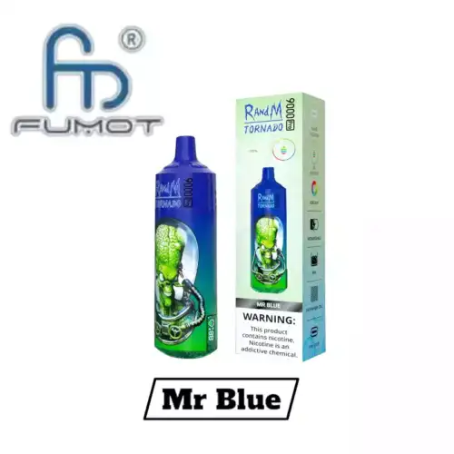 RandM Tornado 9000 Pro Puffs Einweg-Vape – Mr Blue Geschmack