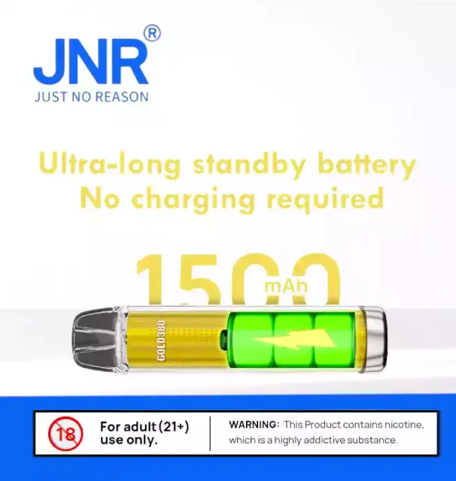 JNR GOLD380 6000 PUFF & 13ml Premium-Dampf