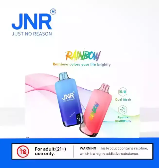 JNR Rainbow 10500 Puffs - E-sigaret voor eenmalig gebruik
