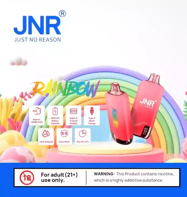 JNR Rainbow 10500 Puffs - E-sigaret voor eenmalig gebruik