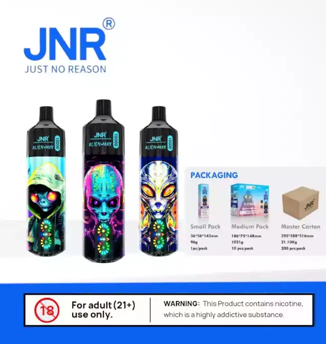 ¿Cuánto dura el JNR Alien Max 18000 PUFF Vape?