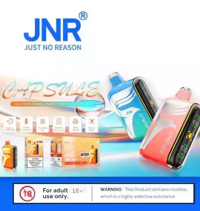 JNR Capsule 15000 PUFF - LED, USB-C & Dual Mesh