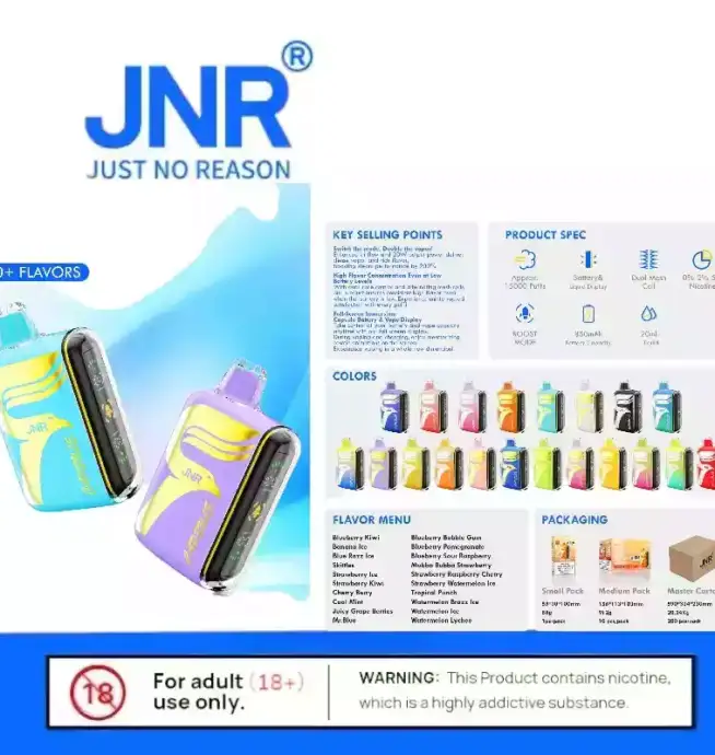 JNR Capsule 15000 PUFF - LED, USB-C & Dual Mesh