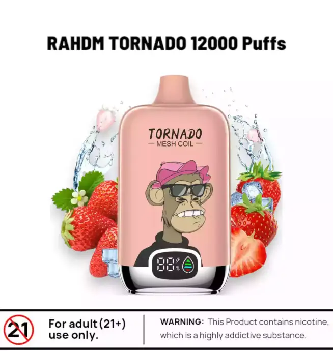RAHDM Tornado 12000 – Vape fruitée, sans compromis