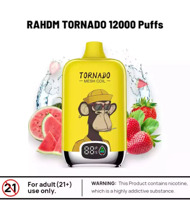 RAHDM Tornado 12000 – Vape fruitée, sans compromis