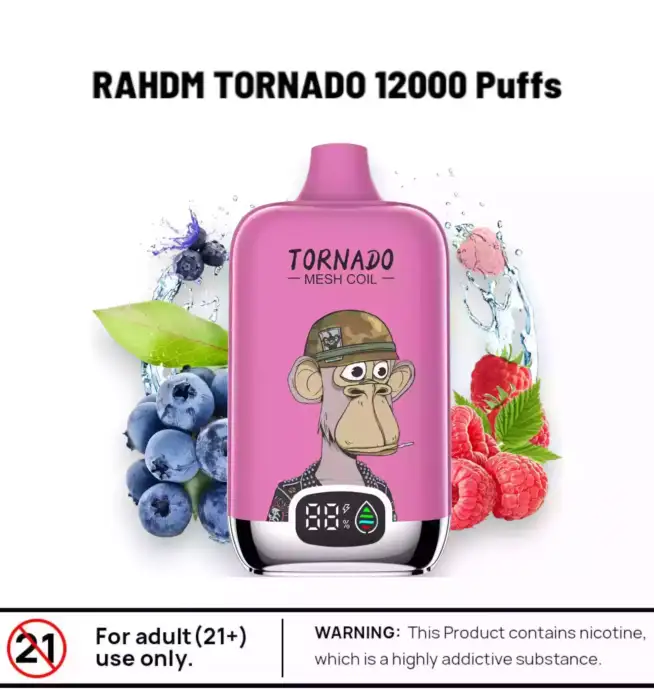 RAHDM Tornado 12000 – Vape fruitée, sans compromis