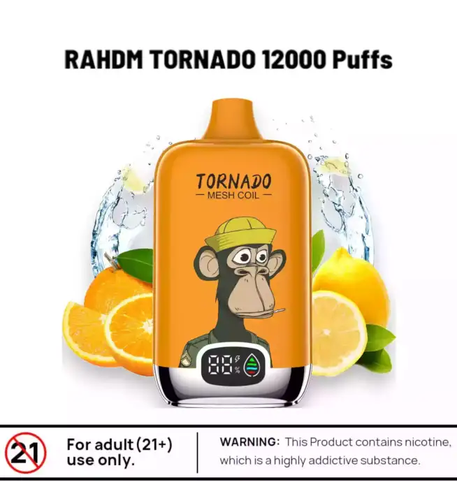 RAHDM Tornado 12000 – Vape fruitée, sans compromis