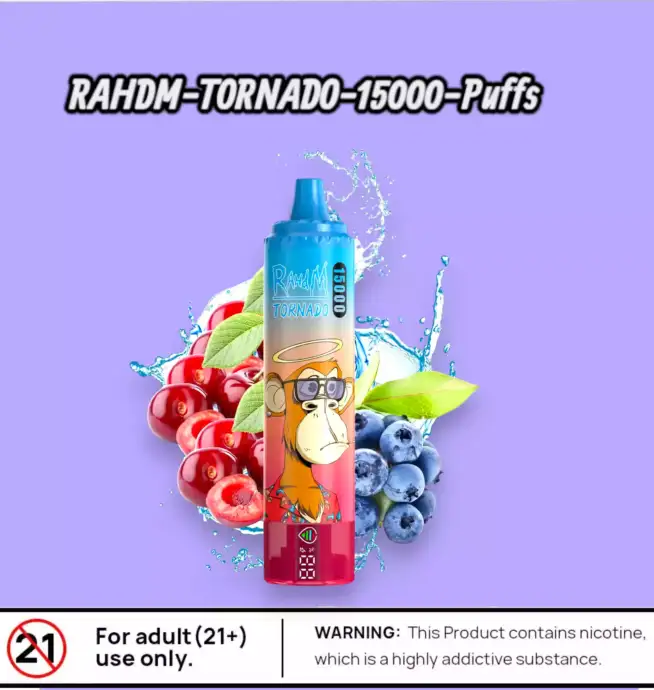 RAHDM Tornado 15000 Puffs – Extra lange Dampfzeit