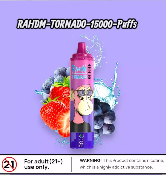 RAHDM Tornado 15000 Puffs – Extra lange Dampfzeit
