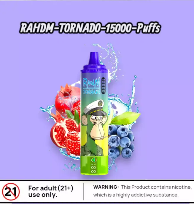 RAHDM Tornado 15000 Puffs – Extra lange Dampfzeit