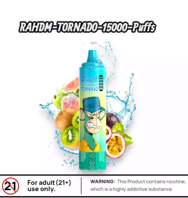 RAHDM Tornado 15000 Puffs – Extra lange Dampfzeit