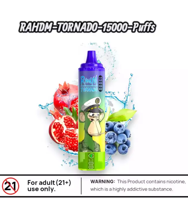 RAHDM Tornado 15000 Puffs – Extra lange Dampfzeit