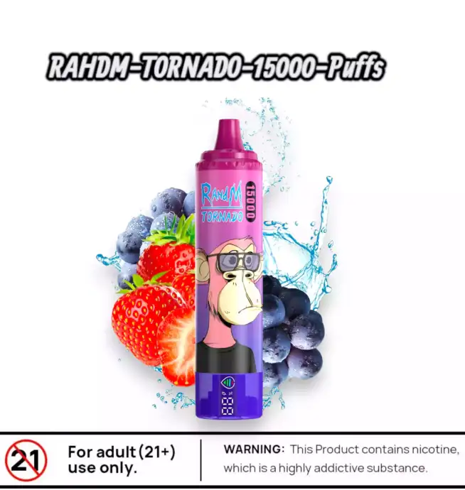 RAHDM Tornado 15000 Puffs – Extra lange Dampfzeit