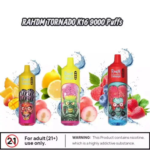RAHDM Tornado K16 9000 - Vape fruitée et portable