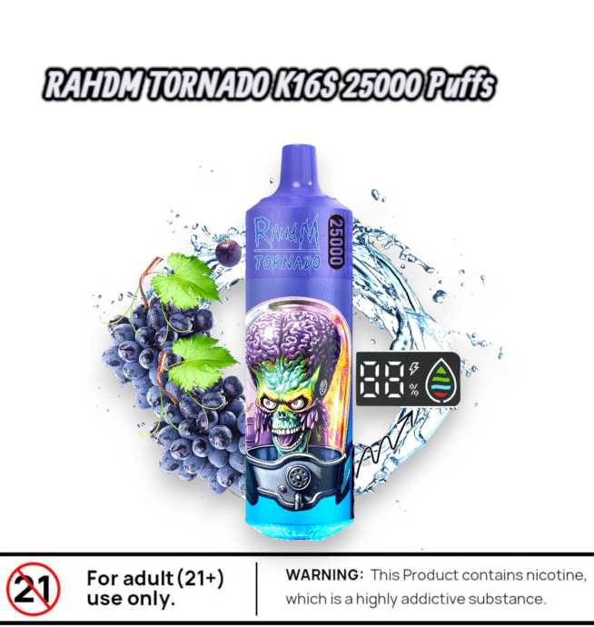 RAHDM Tornado K16S 25000 – Vape puissante & durable