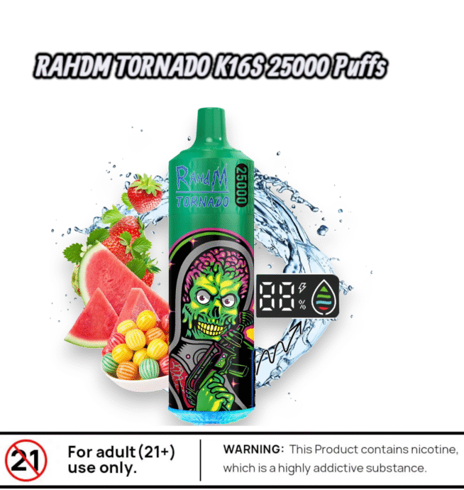RAHDM Tornado K16S 25000 – Vape puissante & durable