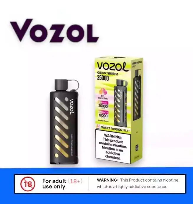 Vapeador Vozol Gear Shisha 25K con sonido automático